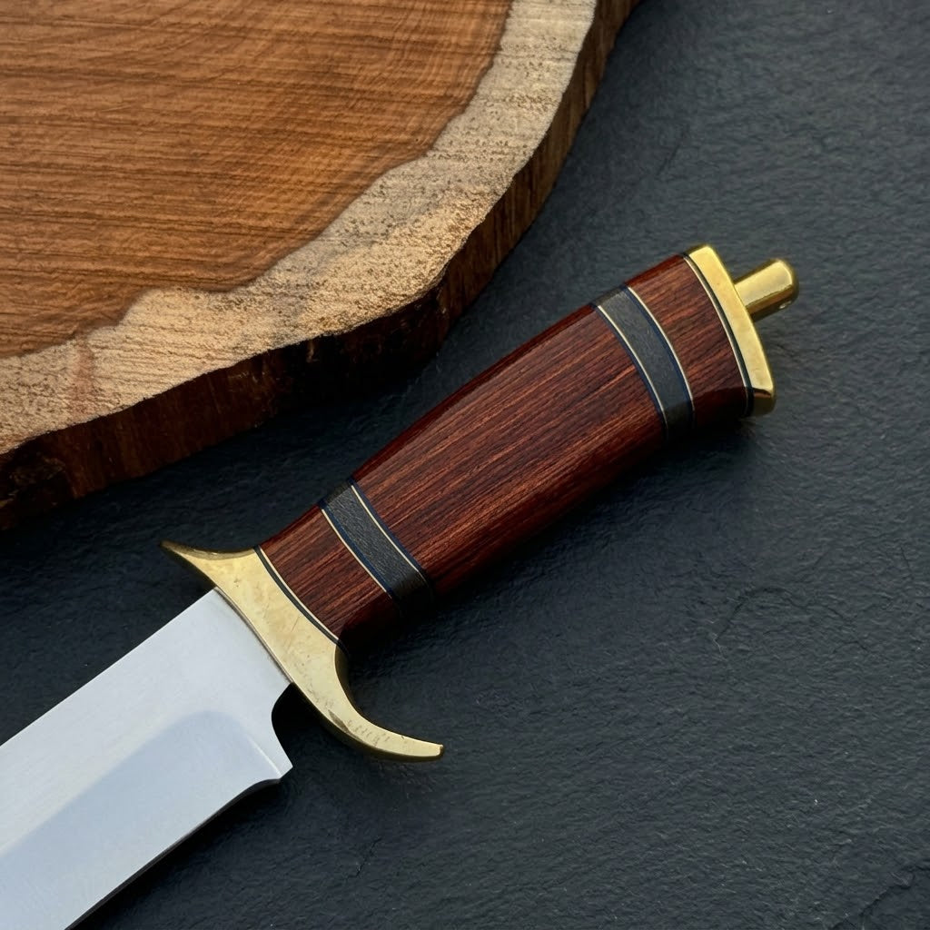 Handcrafted Stainless steel Fixed Blade Knife with Leather Sheath