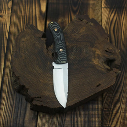 Custom Handmade J2 Steel Hunting Skinner Knife With Leather Sheath