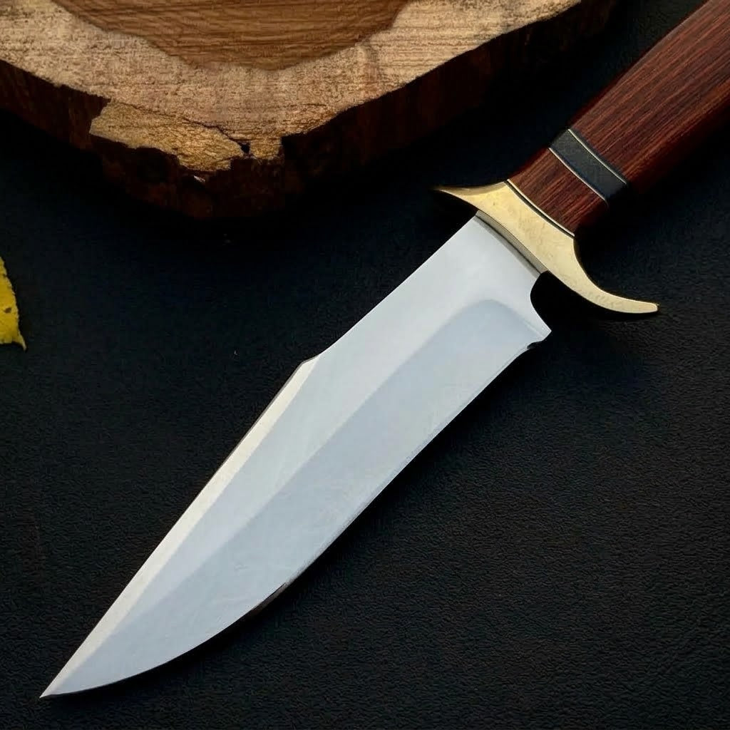 Handcrafted Stainless steel Fixed Blade Knife with Leather Sheath